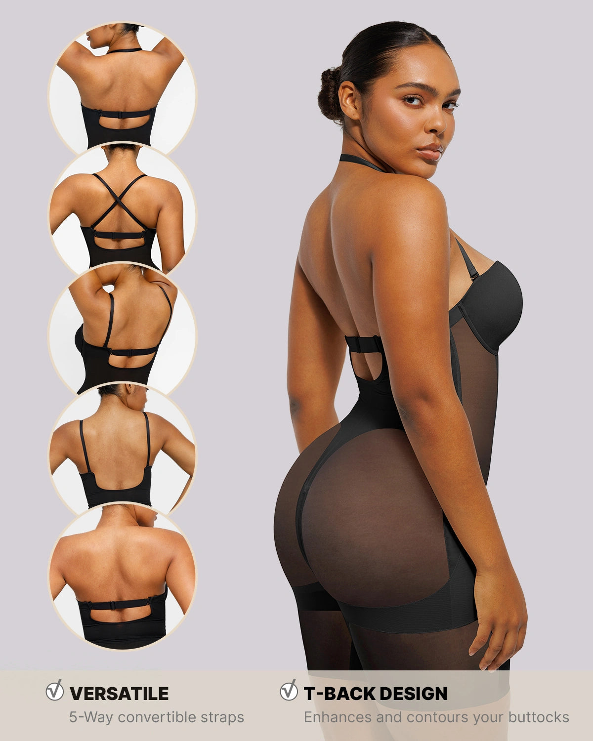 BOOT-YEAH™ MeshSmooth™ Deep Plunge Bodysuit
