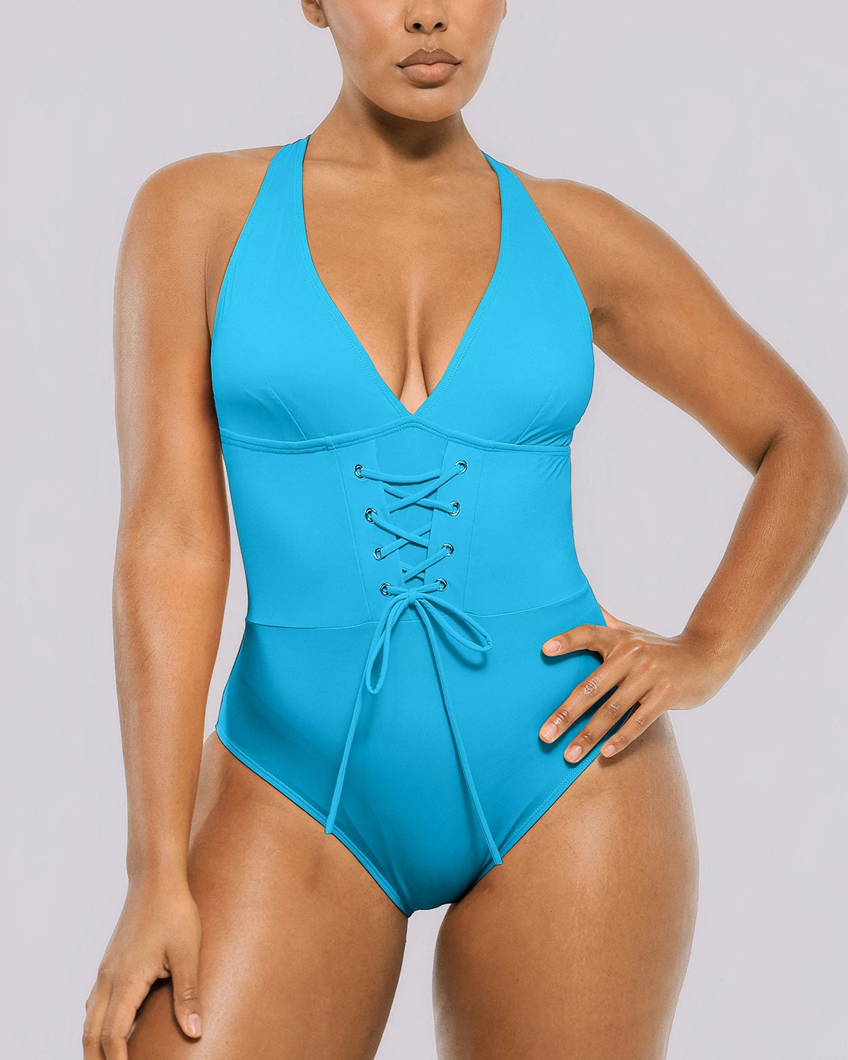 Smart Sculpt™ Plunge Corset Shaping Swimsuit