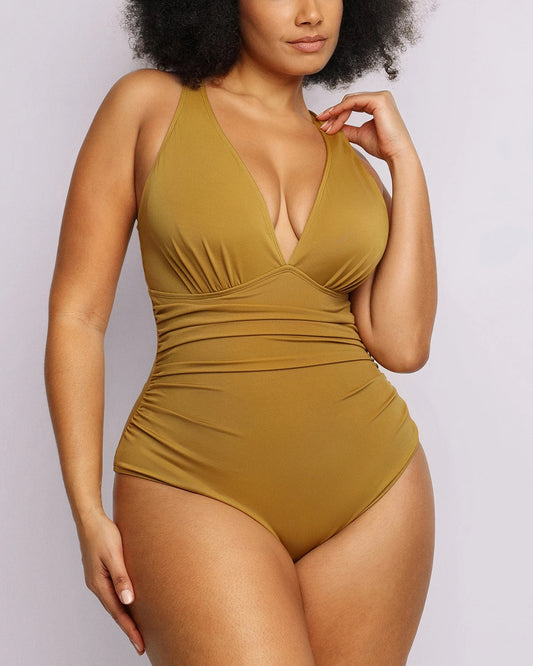 Smart Sculpt™ Plunge Cutout Swimsuit