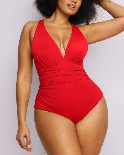 Smart Sculpt™ Plunge Cutout Swimsuit