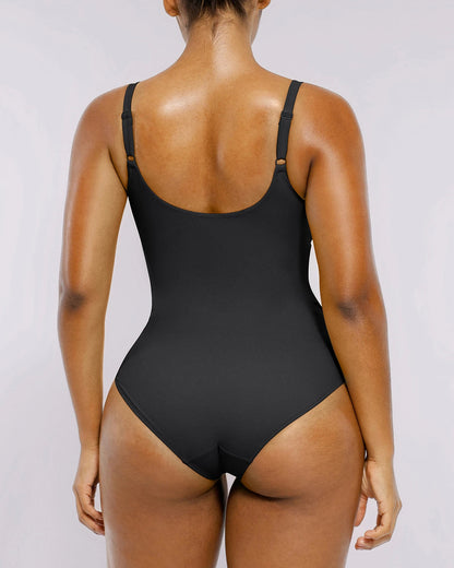 Smart Sculpt™ Ribbed Cutout-Front Shaping Swimsuit