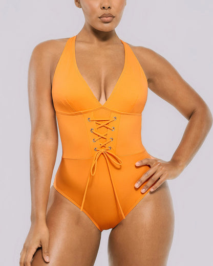 Smart Sculpt™ Plunge Corset Shaping Swimsuit