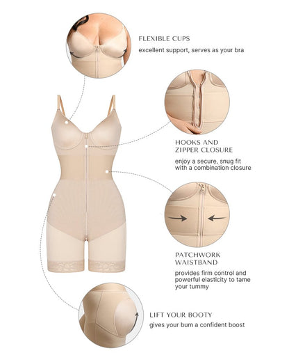 Bare Essentials™ AirSlim® ElasticFuse Waistband Shaping Bodysuit